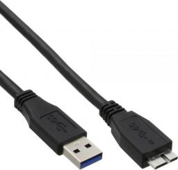 Kabel USB InLine USB-A - micro-B 0.5 m Czarny (35405)