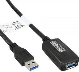 Kabel USB InLine USB-A - USB-B 5 m Czarny (35650)