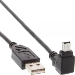 Kabel USB InLine USB-A - miniUSB 1 m Czarny (34110)