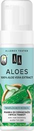  AA Aloes 100% Aloe Vera Extract pianka do demakijażu i mycia twarzy nawilżająco - kojąca 150ml