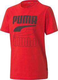  Puma Koszulka chłopięca Puma Core REBEL czerwona 58324411 110