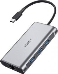 Stacja/replikator Aukey USB-C 8w1 (CB-C91)
