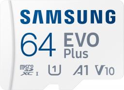 Karta Samsung EVO Plus 2021 MicroSDXC 64 GB Class 10 UHS-I/U1 A1 V10 (MB-MC64KA/EU)
