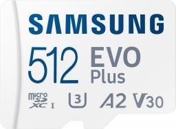 Karta Samsung EVO Plus 2021 MicroSDXC 512 GB Class 10 UHS-I/U3 A2 V30 (MB-MC512KA/EU)