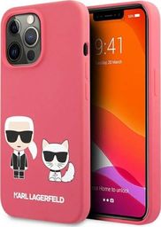  Karl Lagerfeld Etui Karl Lagerfeld KLHCP13LSSKCP Apple iPhone 13 Pro hardcase różowy/pink Silicone Karl & Choupette