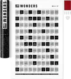  Mapa zdrapka - #100 Bucketlist Wonders Edition