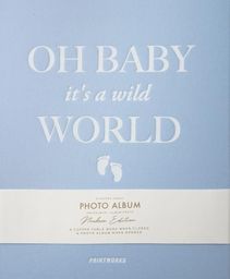 Printworks Fotoalbum. Baby It's a Wild World. Niebieski