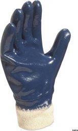  Delta Plus Rękawice robocze w całości pokryte nitrylem na wkładzie z bawełnianego dżerseju niebieskie rozmiar 10 NI155 NI15510