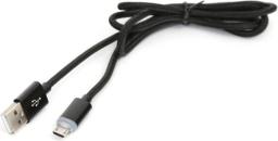 Kabel USB Omega USB-A - microUSB 1 m Czarny (OUAMFMB)