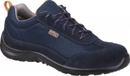 Delta Plus Półbuty z dwoiny skórzanej welur i mesh kolor granatowy rozmiar 43 COMOSPBL43