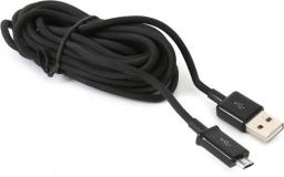Kabel USB Platinet USB-A - microUSB 3 m Czarny (PUC3MBB)