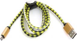 Kabel USB Platinet USB-A - microUSB 1 m Żółty (PUCLC1Y)