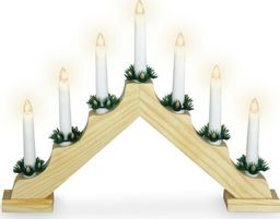  Art-Pol Świecznik kominkowy świąteczny drewniany