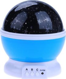 Lampa stołowa Atmosphera Lampka nocna projektor gwiazd 2w1 USB niebieska