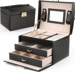 eCarla Szkatułka na biżuterię elegant czarna PD49CZ