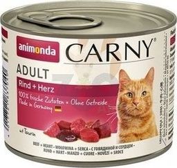  Animonda ANIMONDA Cat Carny Adult smak: wołowina i serca 12 x 200g