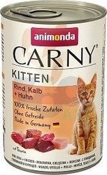  Animonda ANIMONDA Cat Carny Kitten smak: wołowina, cielęcina i drób 6x400g