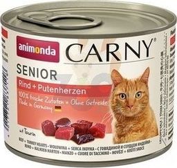  Animonda ANIMONDA Cat Carny Senior smak: wołowina i serca indyka 6 x 200g