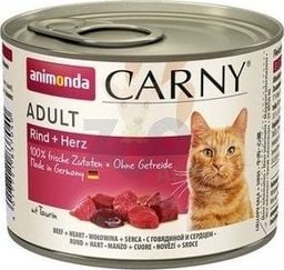 Animonda ANIMONDA Cat Carny Adult smak: wołowina i serca 6 x 200g