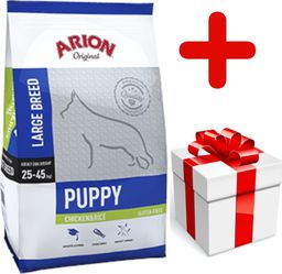  Arion ARION Original Puppy Large Breed Chicken & Rice 12kg + niespodzianka dla psa GRATIS!