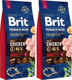  Brit Premium By Nature Adult L 2x15kg