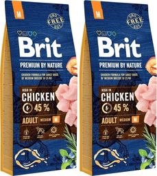  Brit BRIT Premium By Nature Adult M 2x15kg