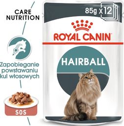  Royal Canin ROYAL CANIN Hairball Care 24x85g karma mokra w sosie dla kotów dorosłych, eliminacja kul włosowych