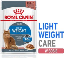  Royal Canin ROYAL CANIN Light Weight Care 24x85g karma mokra w sosie dla kotów dorosłych z tendencją do nadwagi