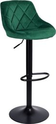 Gmm Group Hoker krzesło barowe CYDRO BLACK zielone Velvet universal