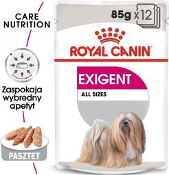  Royal Canin ROYAL CANIN CCN Exigent 12x85g karma mokra - pasztet dla psów dorosłych, wybrednych