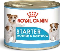  Royal Canin ROYAL CANIN Starter Mousse Mother & Babydog 6x195g karma mokra - mus, dla suk w czasie ciąży, laktacji oraz szczeniąt