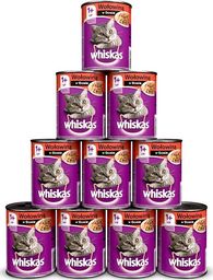  Whiskas WHISKAS Adult puszka 12x400g - mokra karma dla kotów wołowiną w sosie