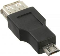 Adapter USB InLine microUSB - USB Czarny  (31604)