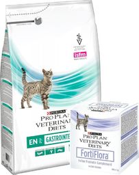  Purina PURINA Veterinary PVD EN Gastrointestinal Cat 5kg + FortiFlora cat 30 saszetek