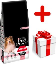 Purina Purina Pro Plan Medium Adult Sensitive Skin Optiderma, łosoś i ryż 14kg + niespodzianka dla psa GRATIS!