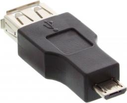 Adapter USB InLine microUSB - USB Czarny  (31608)