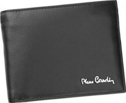  Pierre Cardin Składany portfel męski ze skóry naturalnej z metalowym logo
