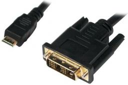 Kabel LogiLink HDMI Mini - DVI-D 1m czarny (CHM002)