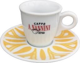 A. Nannini Porcelanowa filiżanka Caff A. Nannini ze spodkiem 80ml