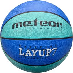  Meteor Piłka do koszykówki koszykowa Meteor LayUp 7 niebieska 07090 7