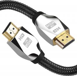 Kabel Reagle HDMI - HDMI 1.5m srebrny (RHP150)