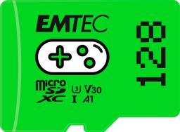 Karta Emtec Gaming MicroSDXC 128 GB Class 10 UHS-I/U3 A1 V30 (ECMSDM128GXCU3G)