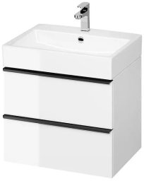 Cersanit S522-018 SZAFKA PODUMYWALKOWA VIRGO 60 BIAŁA UCHW CZARNY ZMONT. // CER.VIRGO-60-BIAŁA-UCH-CZ
