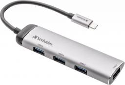 HUB USB Verbatim 4x USB-A 3.0 (49147)