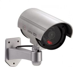Kamera IP Atrapa kamery tubowej CCD LED srebrna