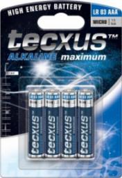 Tecxus Bat TECXUS Alkaline micro/AAA LR03 4Pack - 23631