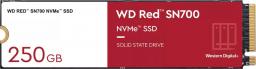 Dysk SSD WD Red SN700 250GB M.2 2280 PCI-E x4 Gen3 NVMe (WDS250G1R0C)