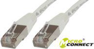  MicroConnect Patchcord STP, CAT6, LSZH, 0.5m, biały (STP6005W)