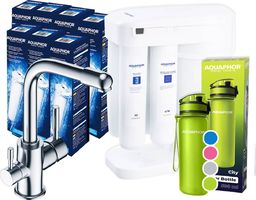 Aquaphor Zestaw promocyjny RO-101S MORION + bateria + butelka + wkłady na 2 lata