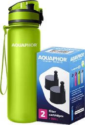  Aquaphor Butelka filtrująca Aquaphor City zielona + filtry